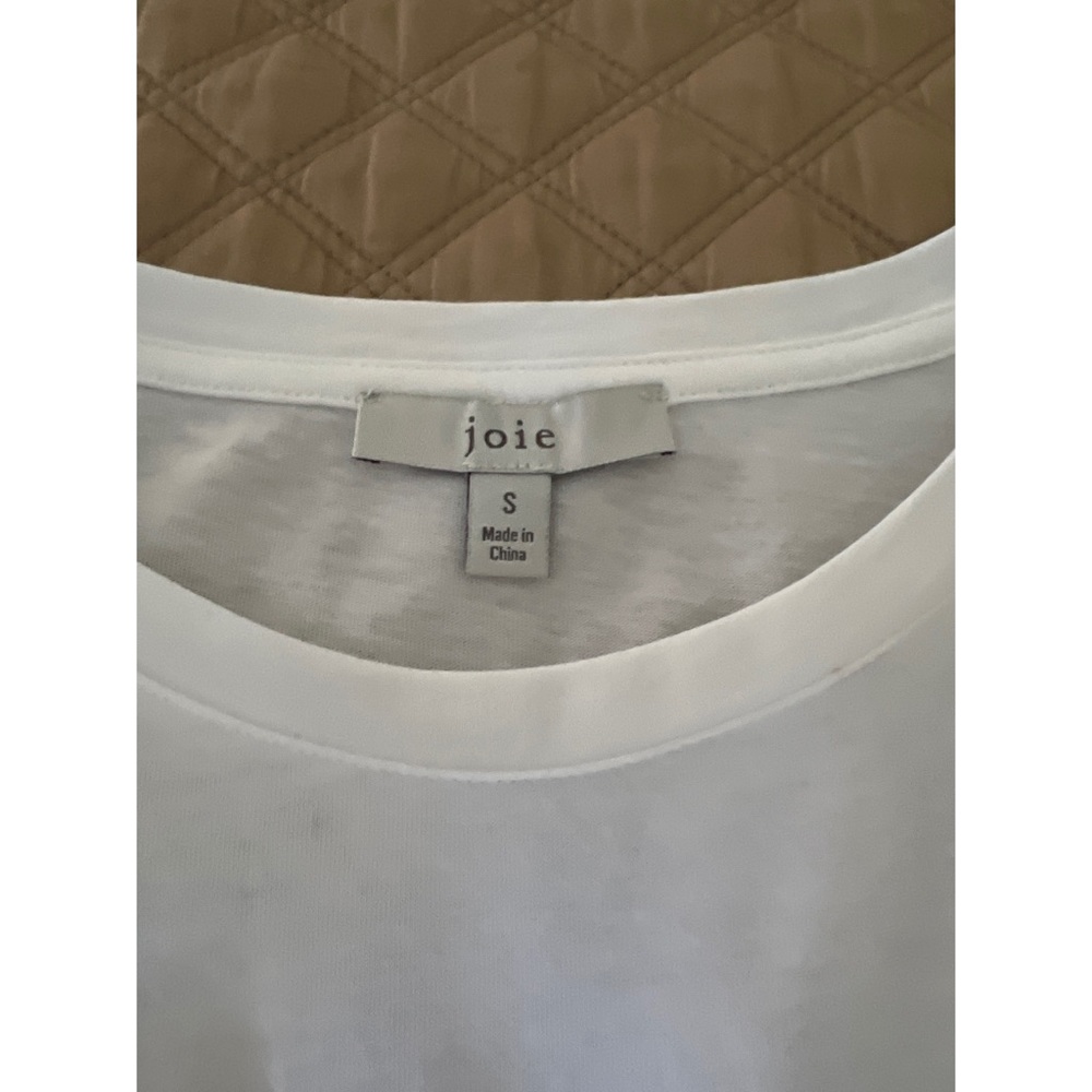 Joie Bee Puff Sleeve White Tee size S - Picture 7 of 7